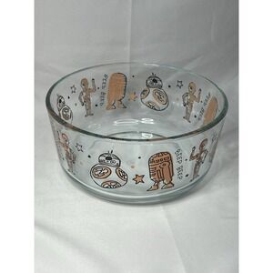 Pyrex Star Wars 7 Cup Storage Bowl Droids C3PO R2D2 Purple Special Edition